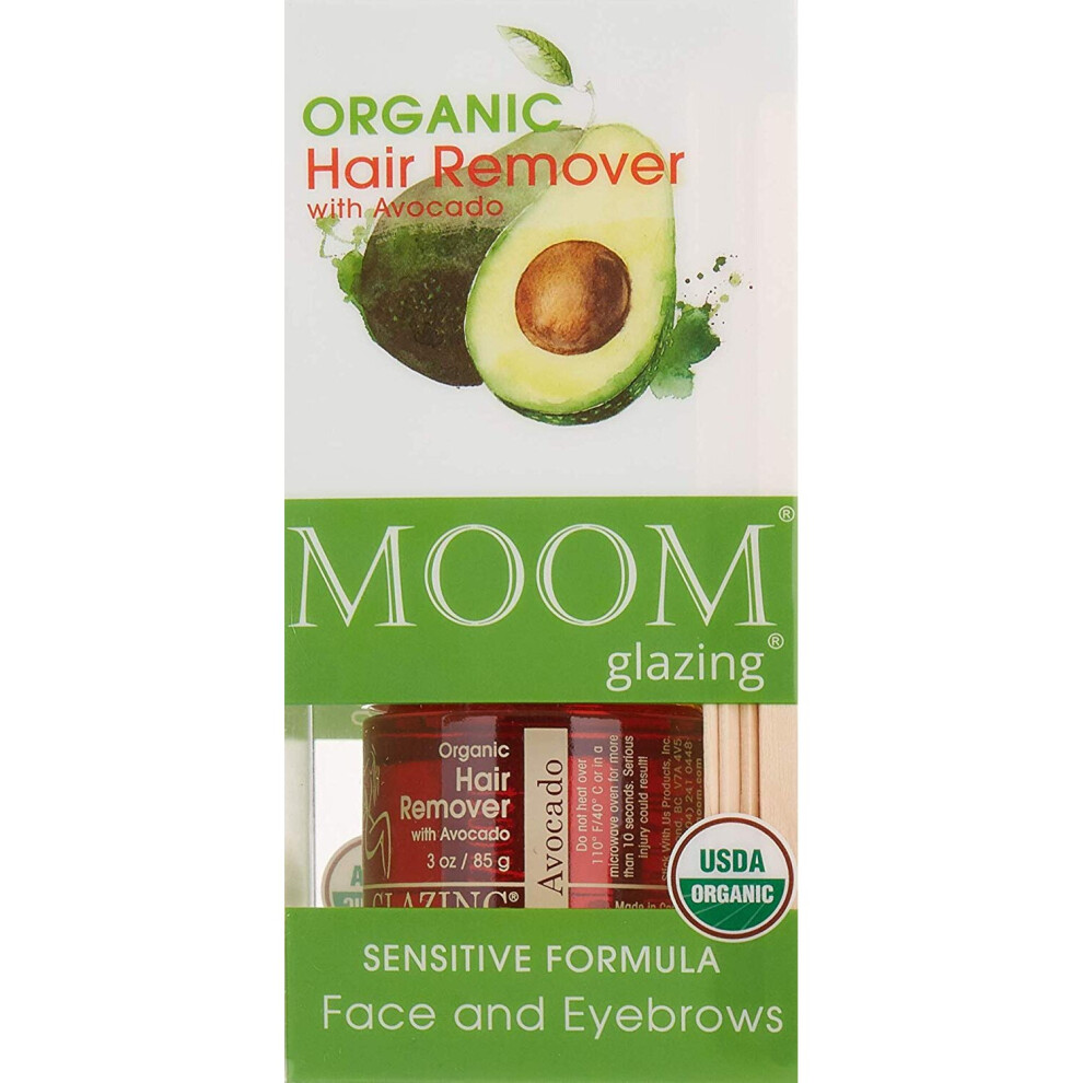 MOOM Glazing Organic Hair Remover with Cucumber Bikini and Brazilian