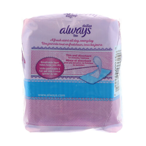 Always Always, Thin Dailies, Regular, 20 Liners 2