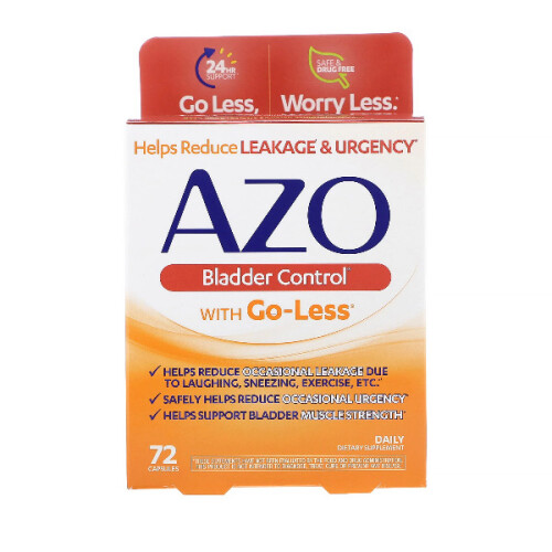 Azo, Controle da Bexiga com Go-Less, 72 Cápsulas