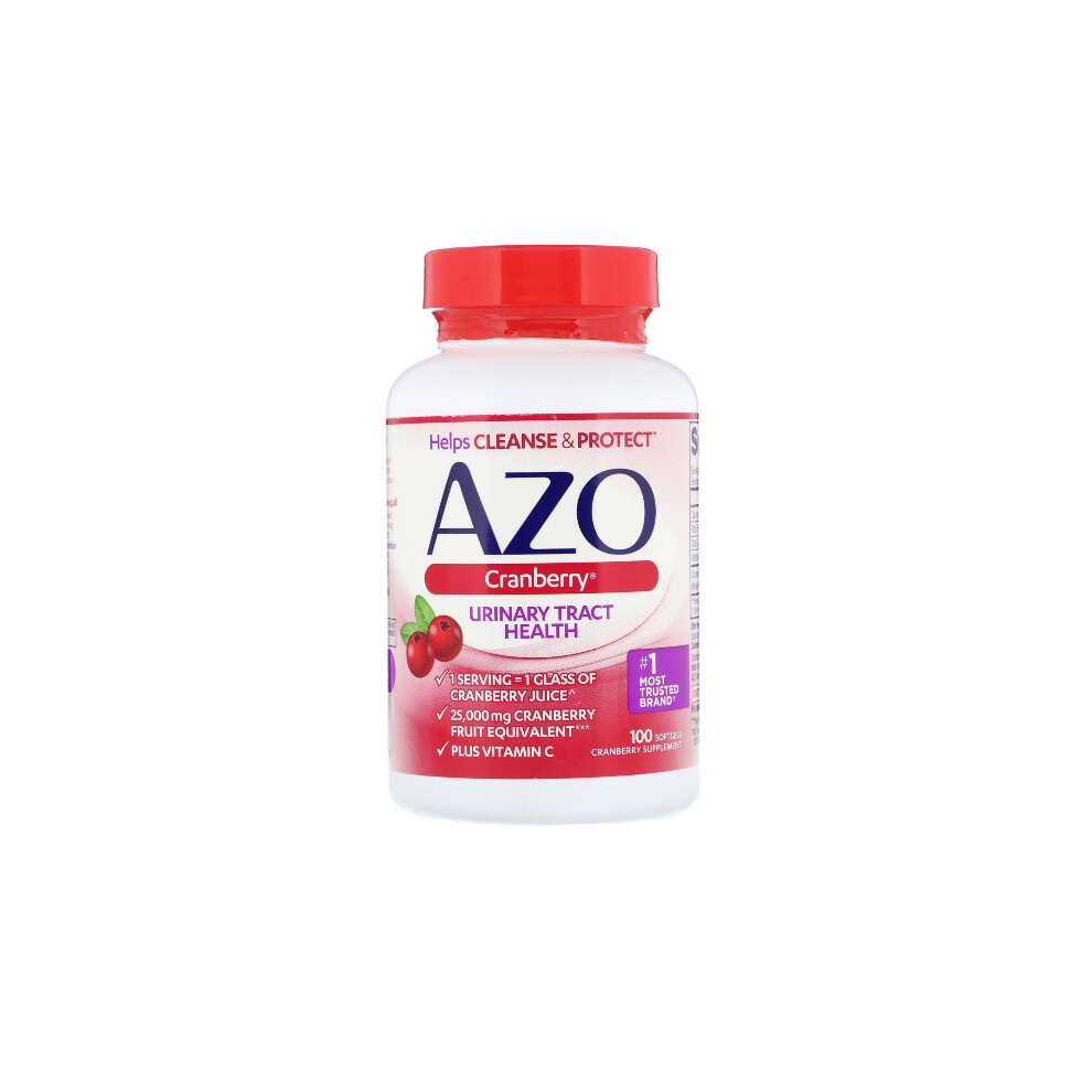 Azo , Cranberry, Urinary Tract Health, 100 Softgels
