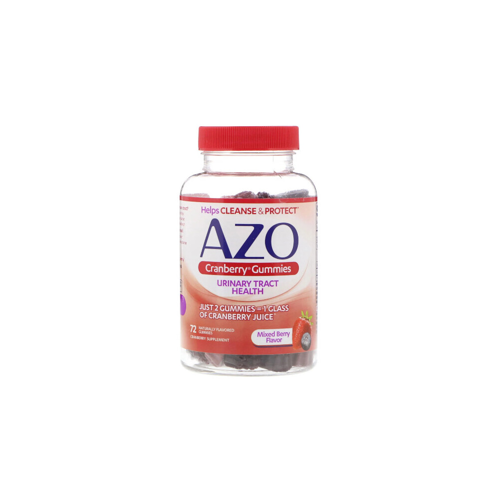 Azo, Cranberry Gummies, Mixed Berry Flavour, 72 Gummies