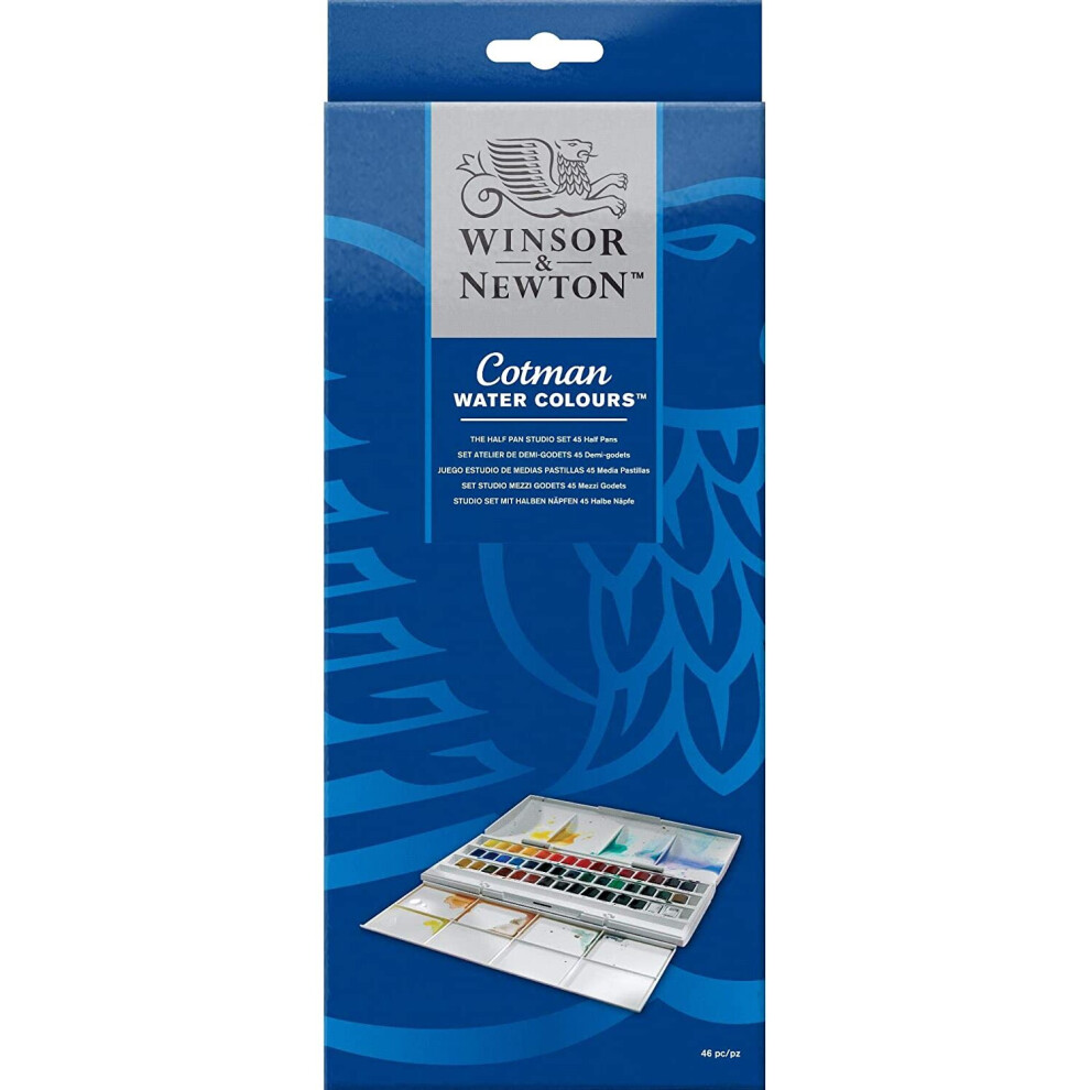 Cotman Watercolour 45 Half Pan Studio Set