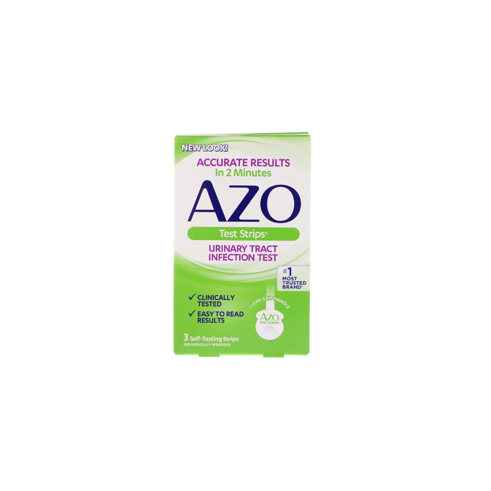 Azo , Urinary Tract Infection Test Strips, 3 Self-Testing Strips