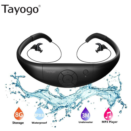waterproof swimming mp3 player 8GB headphone 1