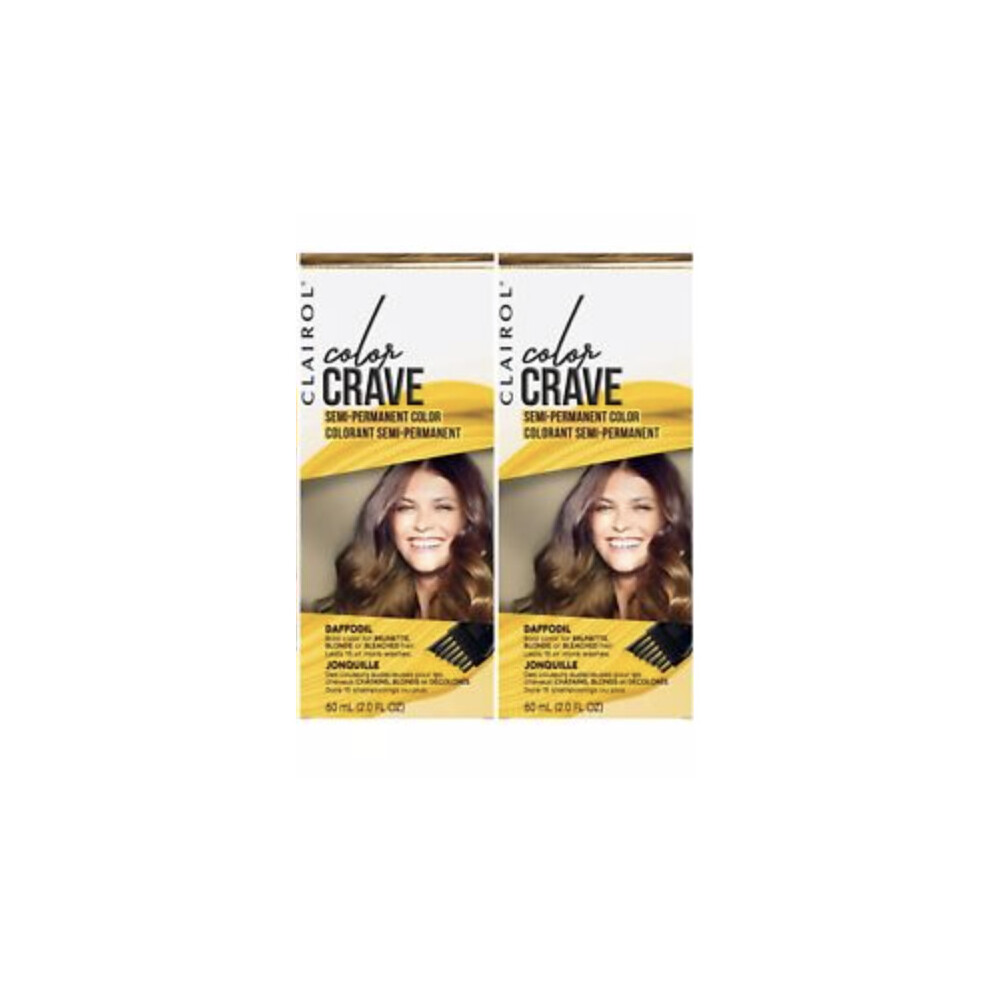 1 x Clairol Colour Crave Semi Permanent Hair Dye Daffodil 60ml