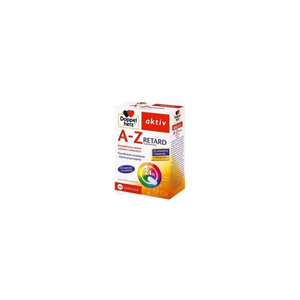 Doppelherz aktiv A-Z RETARD 40 tab WITAMINY I MINERALY VITAMINS MINERALS vitotal