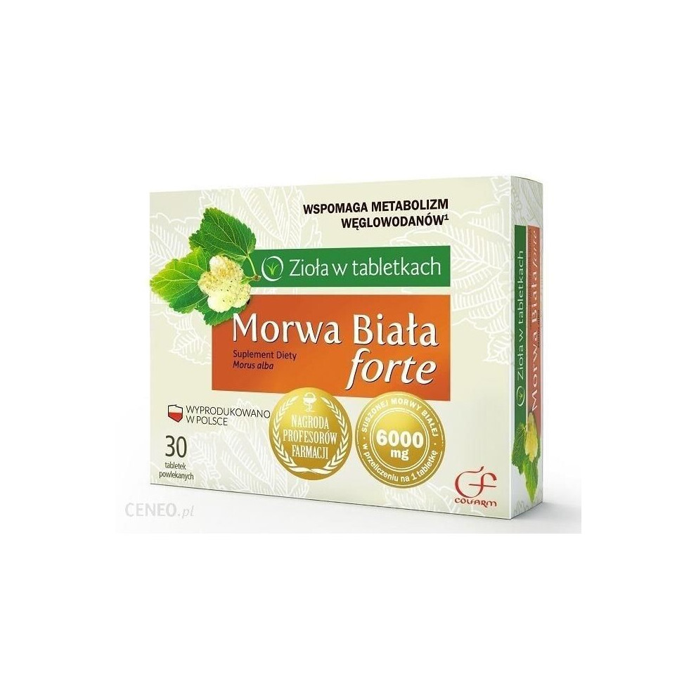 Colfarm White Morwa Biala Forte Mulberry Morus Alba 60 Tablets Lose Weight