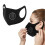 Schwarze waschbare wiederverwendbare Gesichtsmaske mit Ventil 2