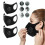 Schwarze waschbare wiederverwendbare Gesichtsmaske mit Ventil 3