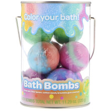 Crayola, Bath Bombs, Grape Jam, Laser Lemon, Cotton Candy & Bubble Gum Scented, 8 Badetuoksiota, 11.29 oz (320 g)