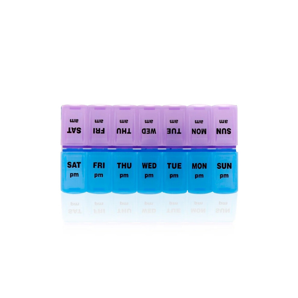 Apex , Weekly Twice-A-Day Pill Organizer, 1 Pill Organizer