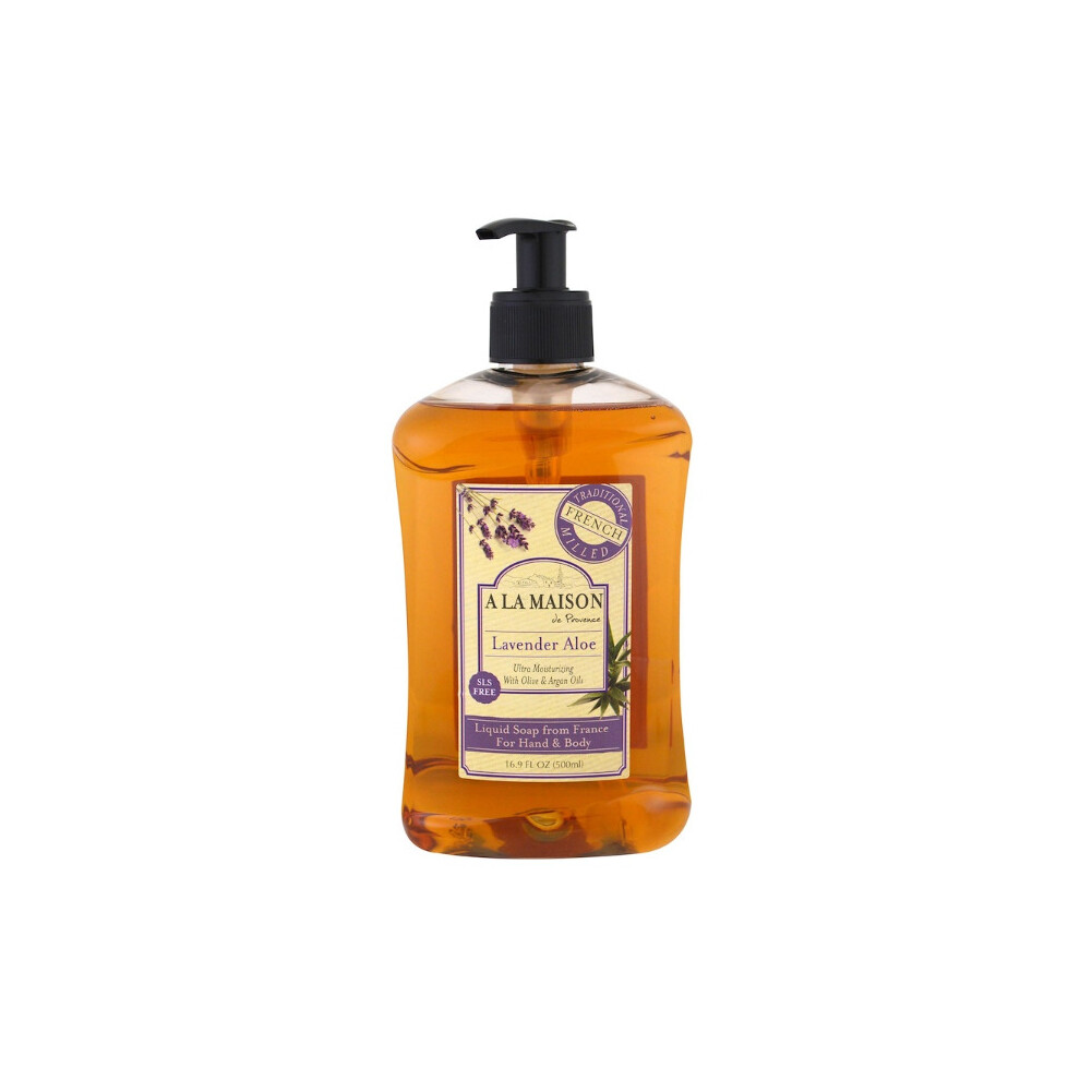 A La Maison Lavender De Provence, Hand & Body Liquid Soap, Aloe, 500Ml