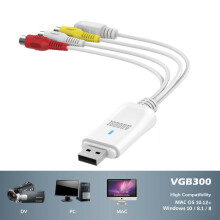 USB Video Capture Card - August VGB300 - S Video / Composite to USB Cable