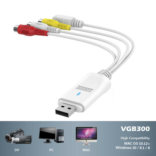 USB Video Capture Card - August VGB300 - S Video / Composite to USB Cable