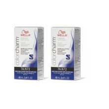 (2Pk 7A Medium Smokey Ash Blonde ) Wella Color Charm Permanent Liquid Color | Wella Permanent Hair Dye