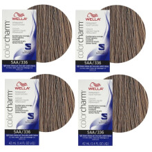 (4Pk 5AA Light Brown Intense Ash ) Wella Color Charm Permanent Liquid Color | Wella Permanent Hair Dye