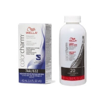 (7AA+ Developer (Vol. 20) 3.6oz) Wella Color Charm Permanent Liquid Color | Wella Permanent Hair Dye