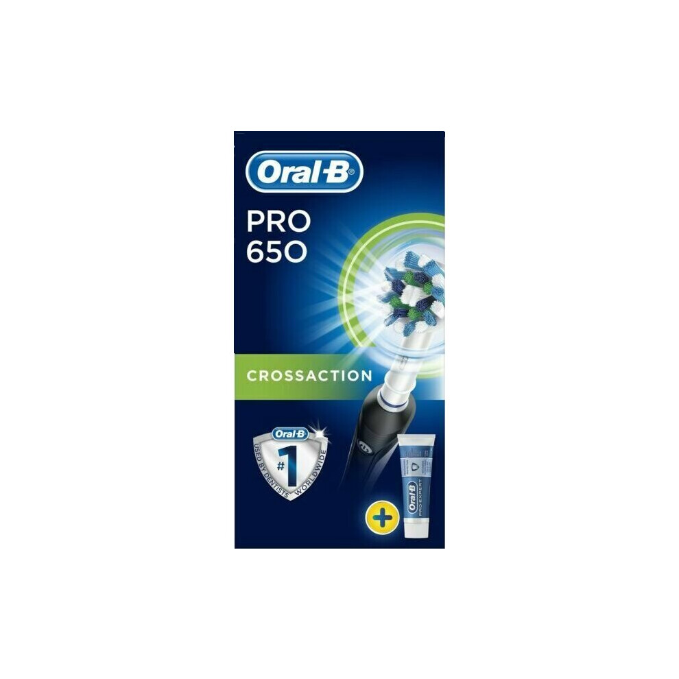 Oral-B Pro 650 Toothbrush Bundle | Oral B Electric Toothbrush & Toothpaste