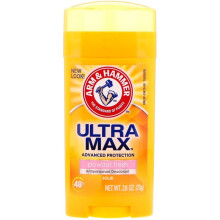 Arm & Hammer, UltraMax, Déodorant Antitranspirant, Solide, Fraîcheur Poudrée, 2,6 oz (73 g)