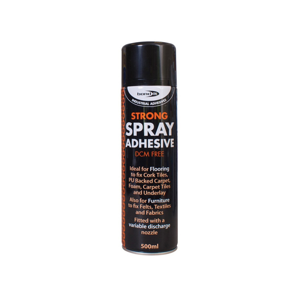 Bond It High Strength Strong Spray Adhesive 500ml Carpet Lino Textiles