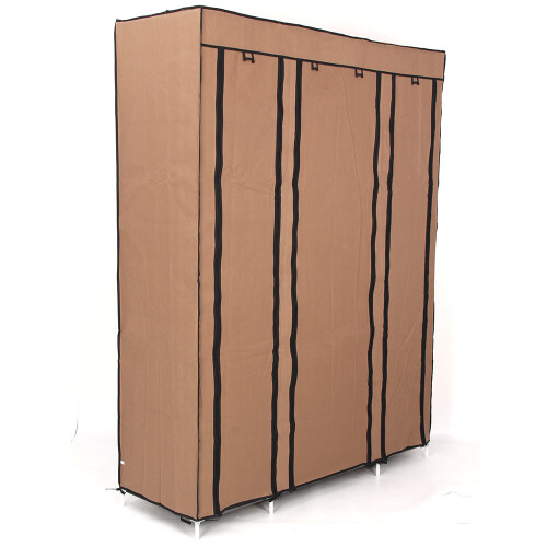 Canvas Wardrobe Fabric Hanging Clothes Storage on OnBuy