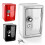 (Röd) Säker pengaskåp i metall med kombinationslås 2