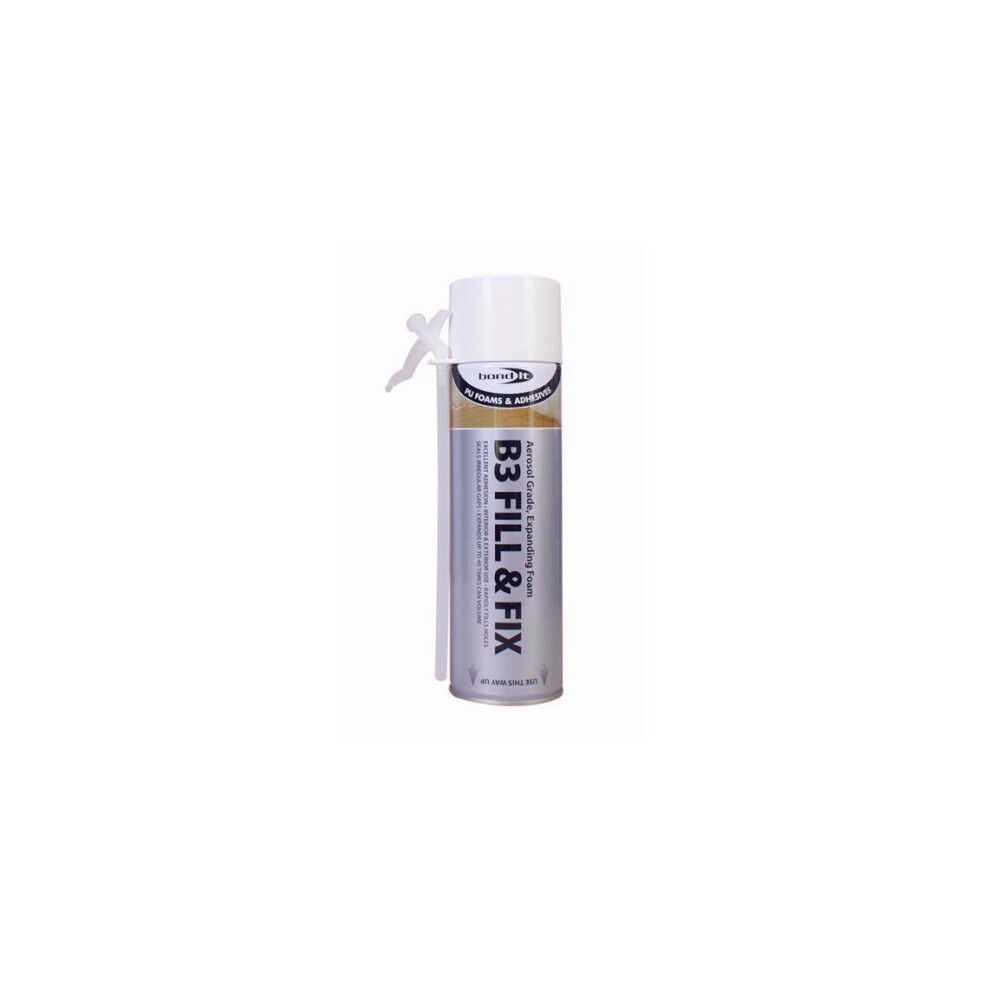Expanding Foam Filler Aerosol Grade Gap Filling Insulating Spray 500Ml 5060021361899