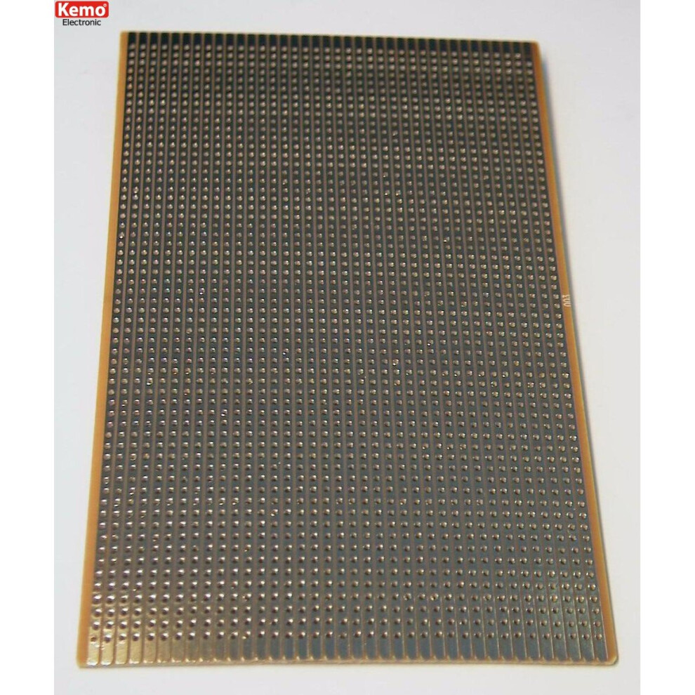 Copper Stripboard 160X100mm Fr2 Gold Plated Copper Tracks E003 4024028070032