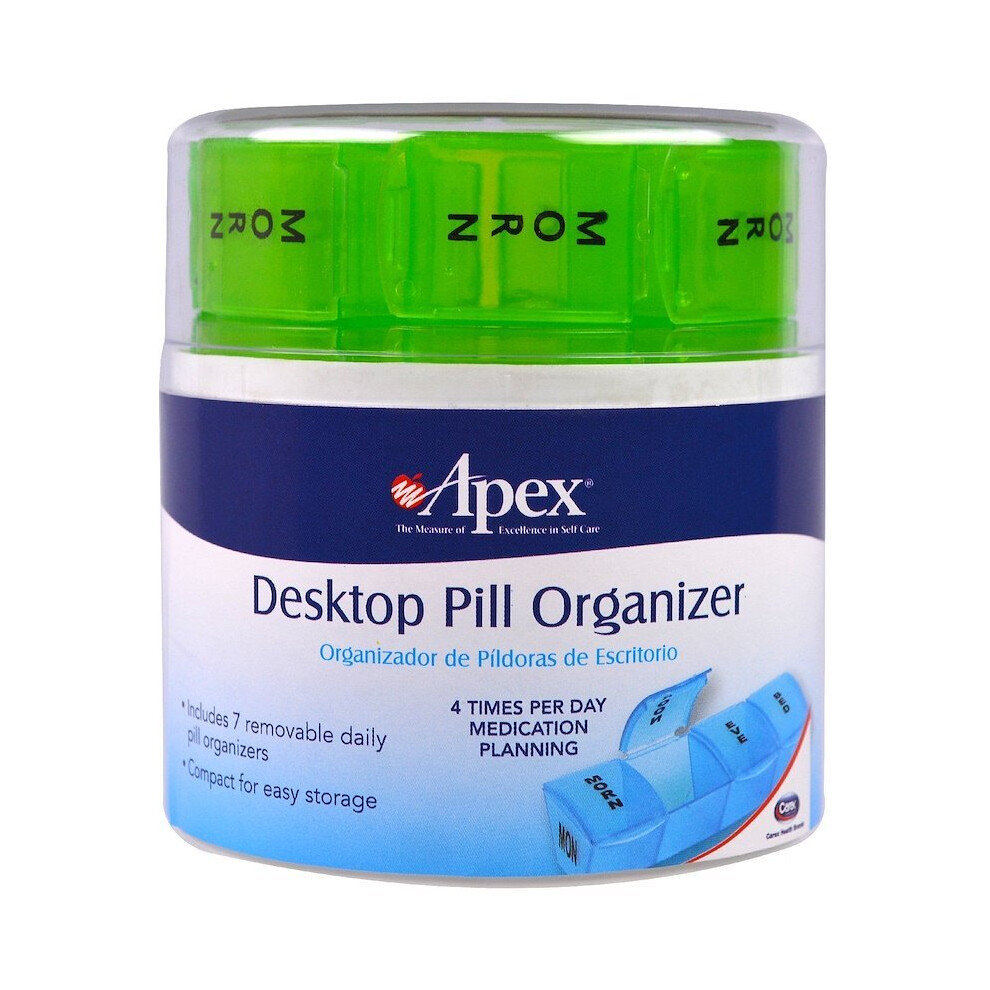 Apex , Desktop Pill Organizer, 1 Desktop Pill Organizer