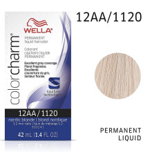 (12AA Nordic Blonde ) Wella Color Charm Permanent Liquid Color | Wella Permanent Hair Dye