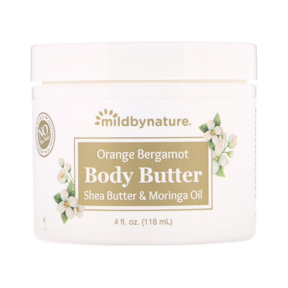 Mild By Nature Bergamot Body Butter, 4 Fl Oz (118 Ml) Orange