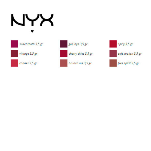 NYX Professional Makeup Lipstick Suede NYX/brunch me 3,5 gr 1