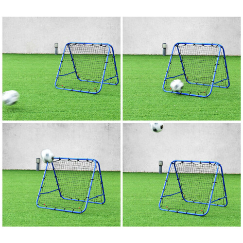 Goplus Double-sided Football Training Net Soccer Kickback Target Goal 2