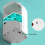700ml Automatic Sensor Soap Dispenser Sanitizer Wall Mounted Non-touch White 6