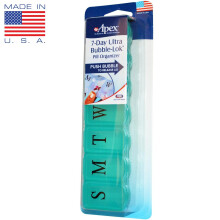 Apex, 7-Tage Ultra Bubble-Lok Pillenorganizer, 1 Pillendose