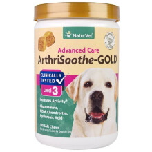 ArthriSoothe-GOLD NaturVet, Advanced Joint Care, For Dogs & Cats, Level 3, 180 Soft Chews, 15.2 oz (432 g)