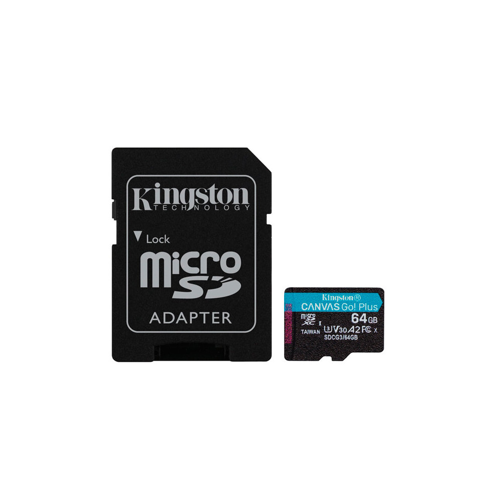 Micro SD Memory Card with Adaptor Kingston SDCG3 Black/128 GB