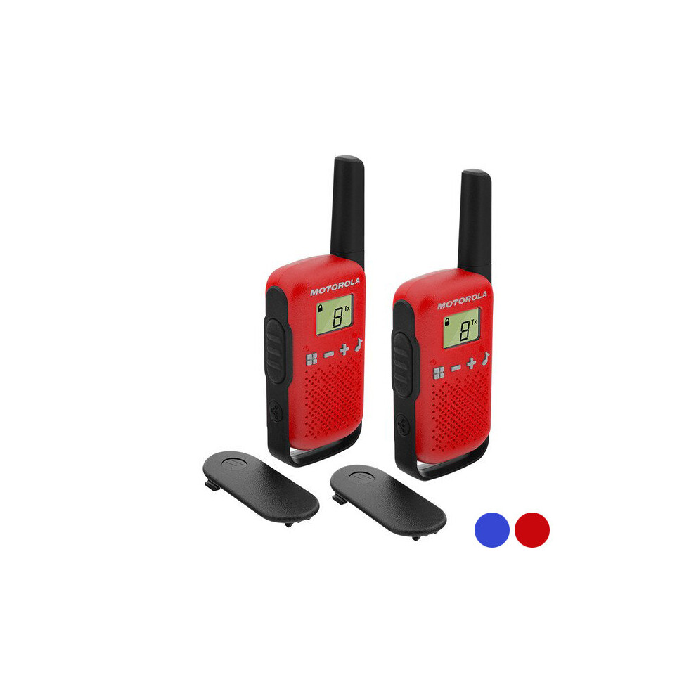 Motorola Walkie-Talkie T42 Dual 1,3" Lcd 4 Km (2 Pcs)/Red