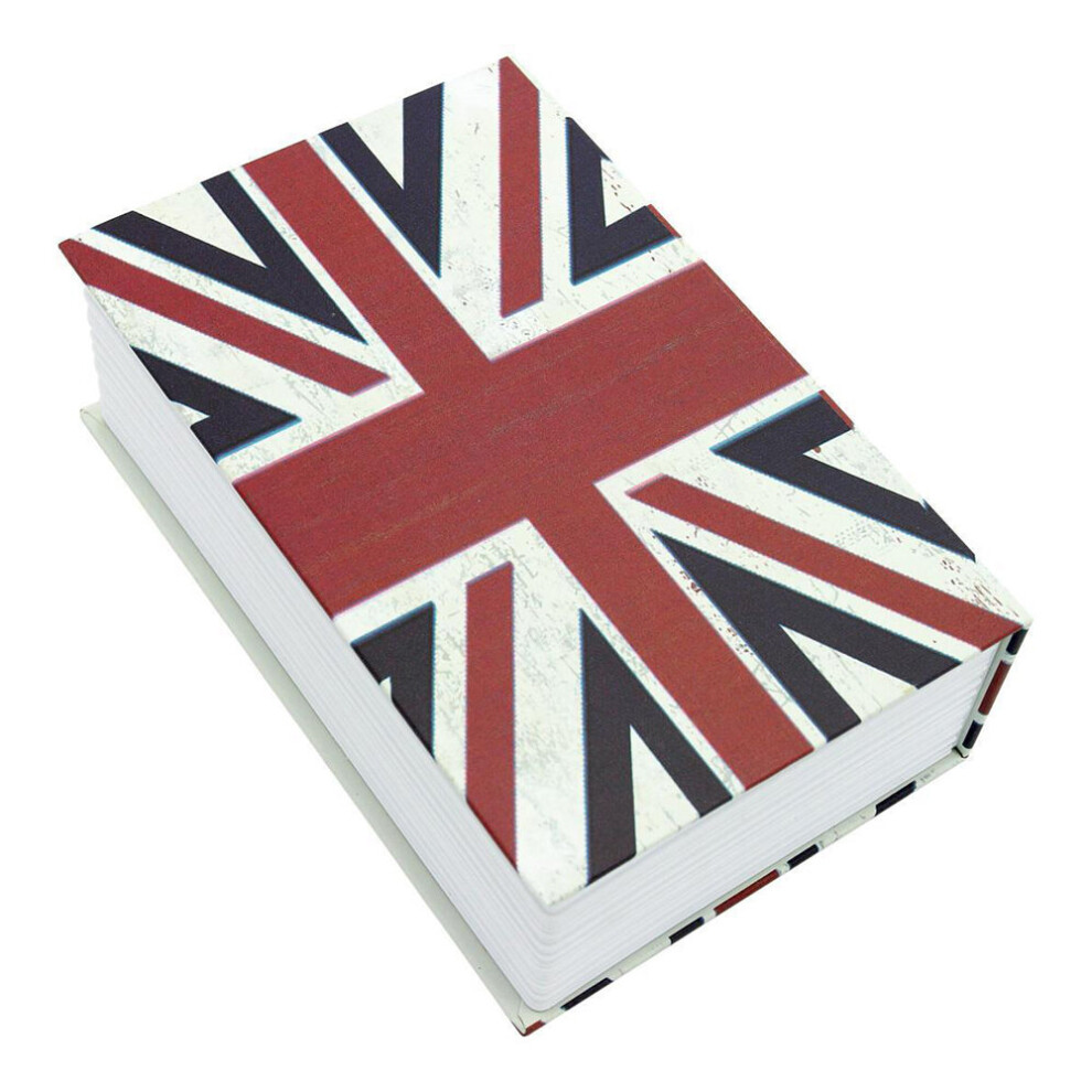 (British Flag) Cash Money Storage Lock Book Safe Box Case