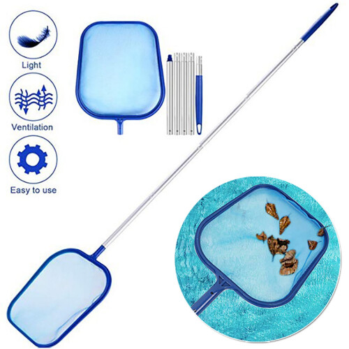 Leaf Skimmer Net & 5 Piece Pole For Spa or Swimming Pool 1
