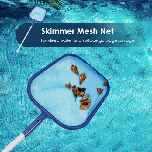 Leaf Skimmer Net & 5 Piece Pole For Spa or Swimming Pool 2