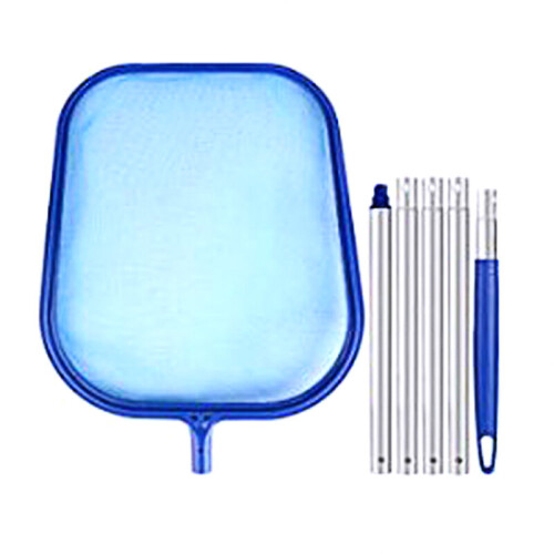 Leaf Skimmer Net & 5 Piece Pole For Spa or Swimming Pool