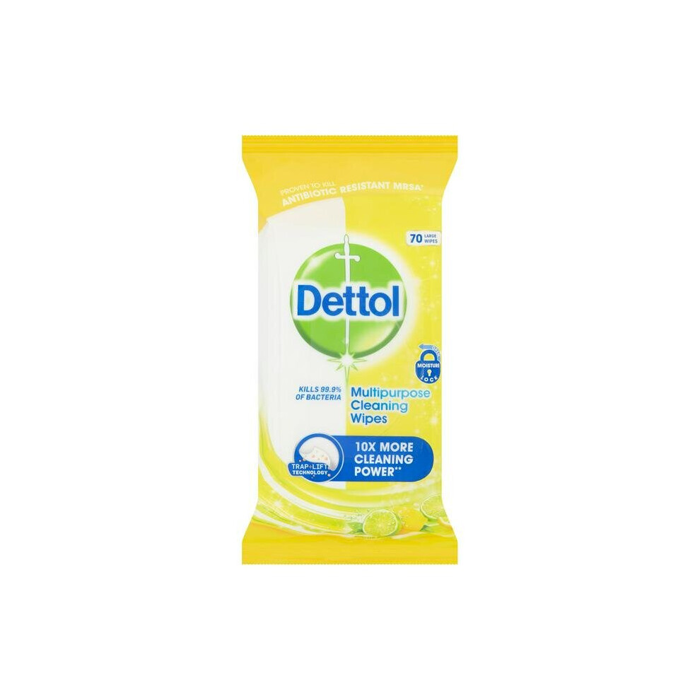 Dettol Wipes Antibacterial 70 Large Wipes