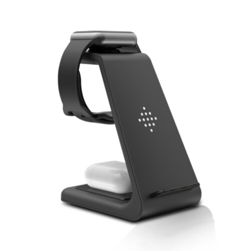 (Apple iPhone) 3 In 1 Qi Enabled Wireless Charging Station 2