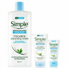 Simple Bundle of Micellar water, Gel Wash & Hydrating Gel Cream