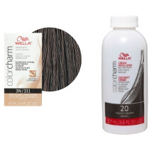 (3N + Developer (Vol. 20) 3.6oz ) Wella Color Charm Permanent Liquid Haircolor