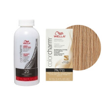 (7N + Developer (Vol. 20) 3.6oz ) Wella Color Charm Permanent Liquid Haircolor
