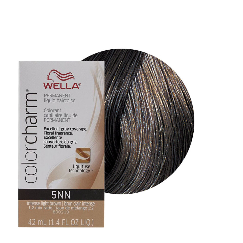 (5NN Intense Light Brown ) Wella Color Charm Permanent Liquid Haircolor