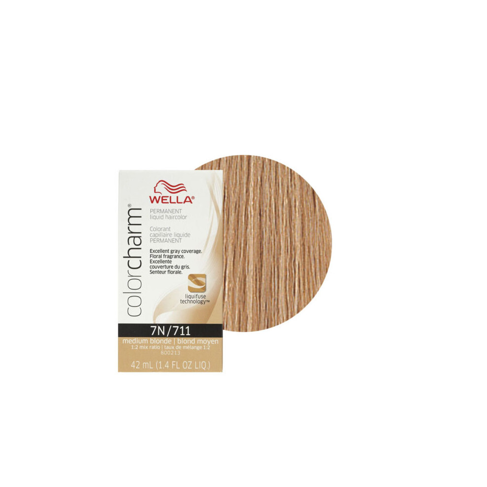 Wella Multicoloured (7N Medium Blonde) Color Charm Permanent Liquid Haircolor