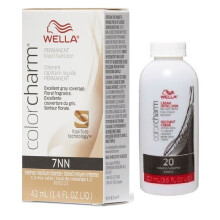 (7NN + Developer (Vol. 20) 3.6oz ) Wella Color Charm Permanent Liquid Haircolor